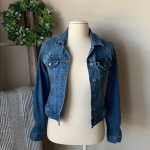 Aeropostale cropped denim jacket